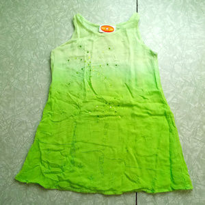 Raya Sun Girl's 5 5X Green Color Fade Beach Scene